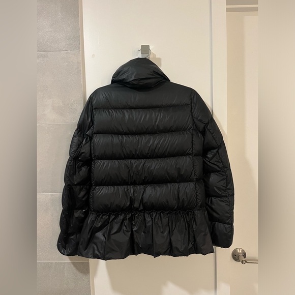 MONCLER Anet Down Puffer Peplum Jacket Coat RARE Black Size 0 fits XS-S - Picture 4 of 11